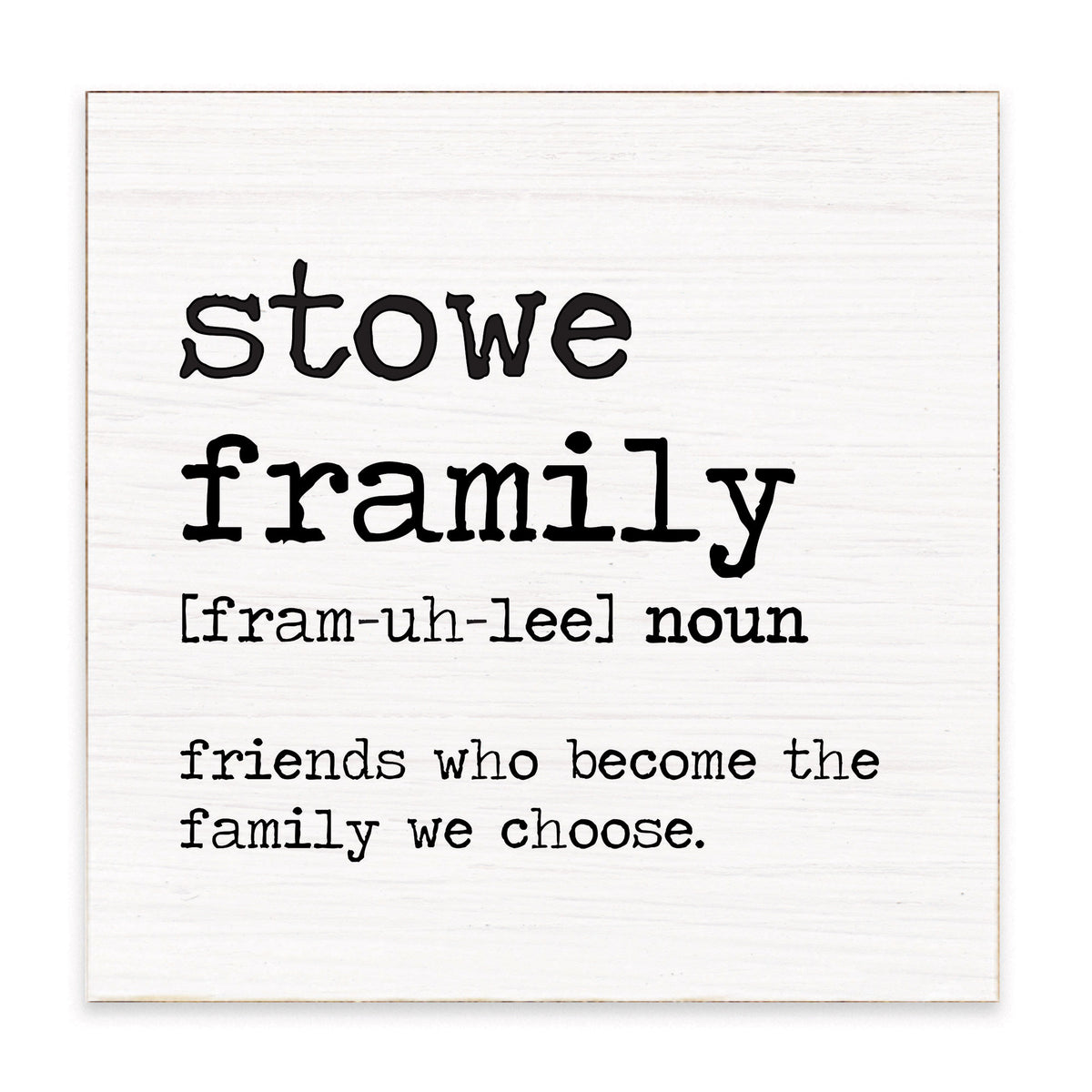 Framily Definition Personalized Block Sign