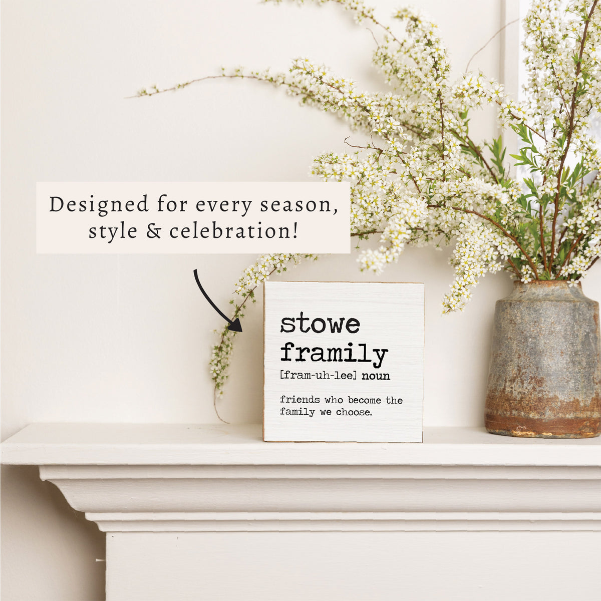 Framily Definition Personalized Block Sign