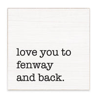 Love You To Personalized Block Sign