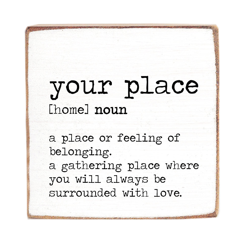 Definition Personalized Wood Block