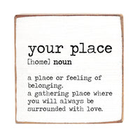 Definition Personalized Wood Block
