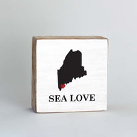 Hometown State Personalized Wood Block