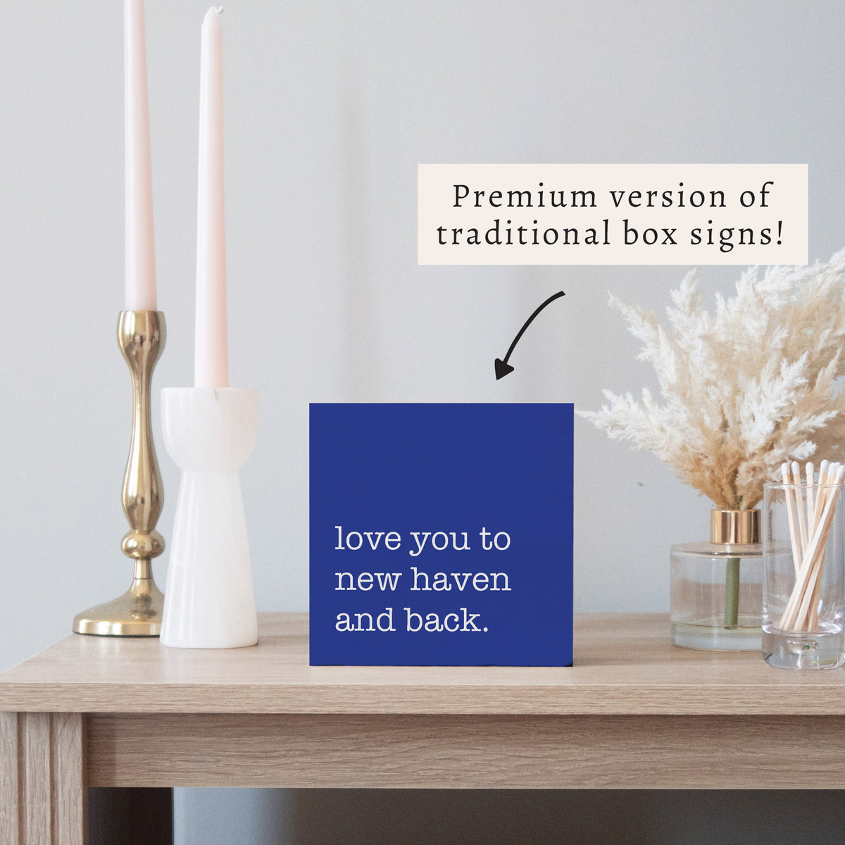 Love You To Personalized Block Sign