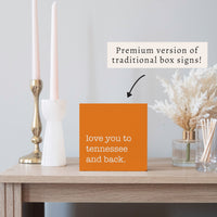 Love You To Personalized Block Sign