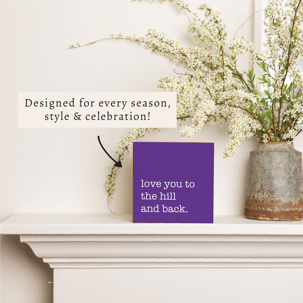 Love You To Personalized Block Sign