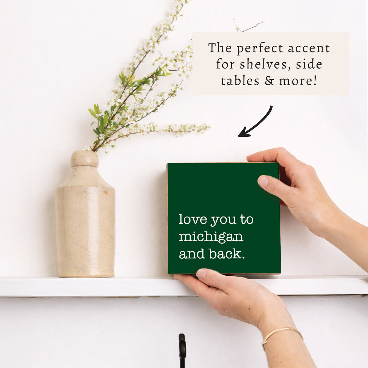 Love You To Personalized Block Sign
