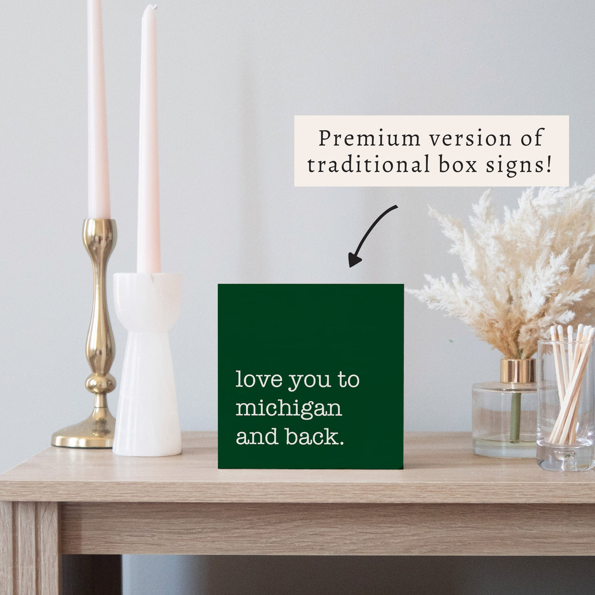 Love You To Personalized Block Sign