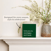 Love You To Personalized Block Sign