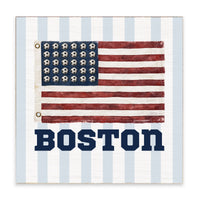 USA Soccer Flag Personalized Block Sign