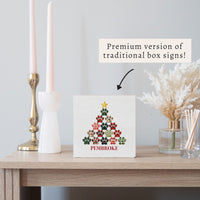 Paw Tree Personalized Block Sign