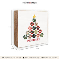 Paw Tree Personalized Block Sign