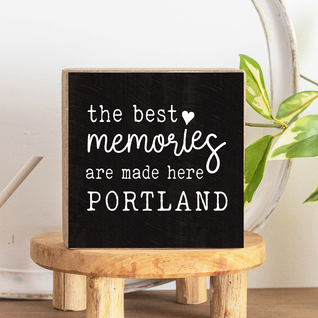 The Best Memories Decorative Wooden Block