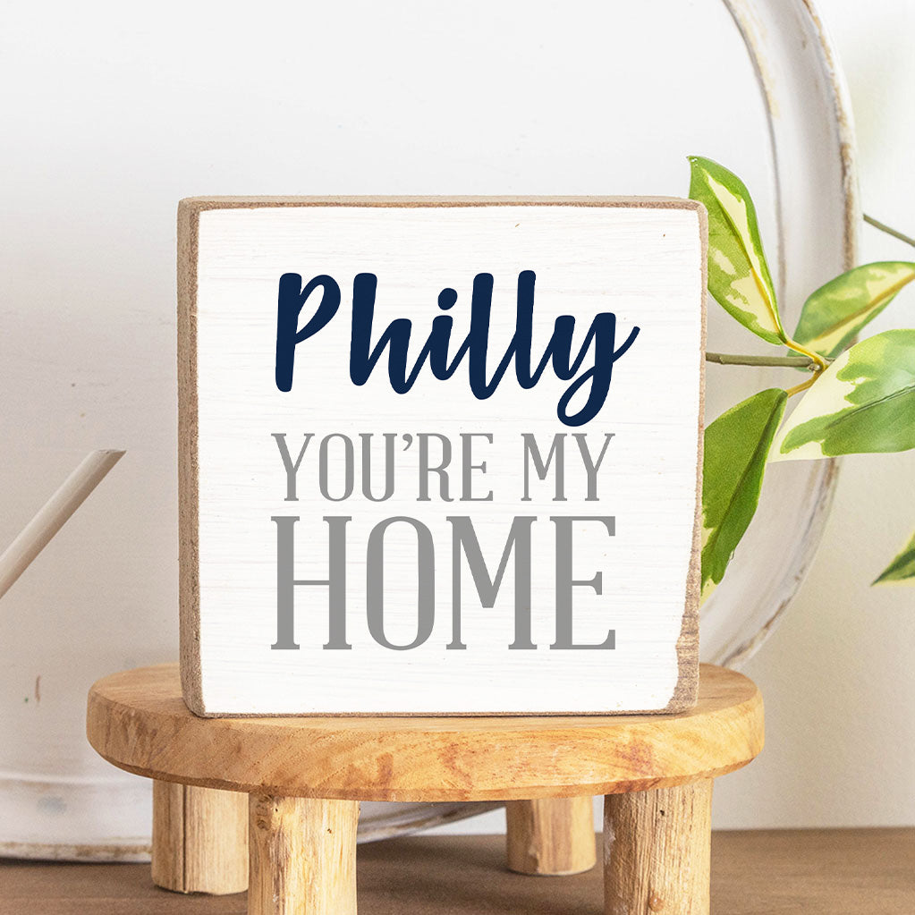 Personalized You're My Home Decorative Wooden Block