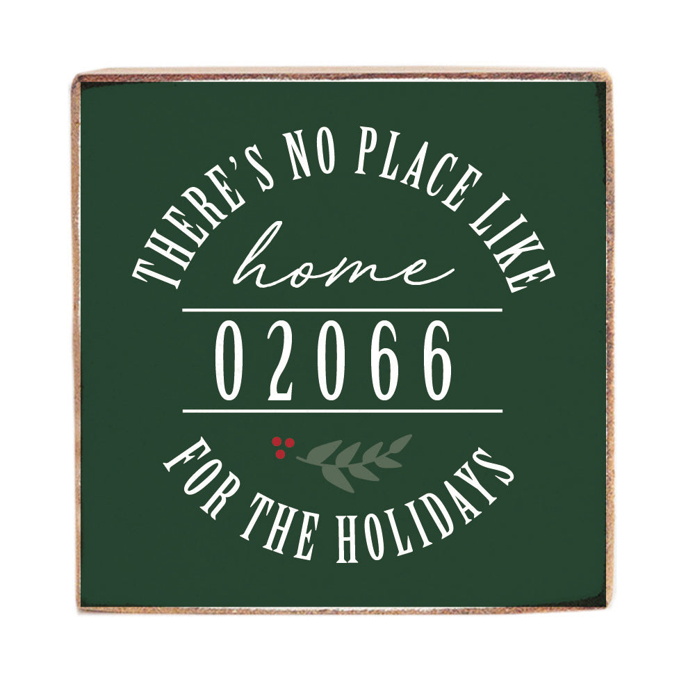 No Place Like Home Personalized Wood Block