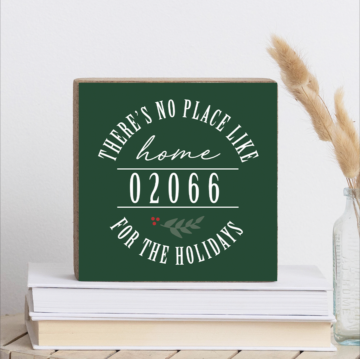 No Place Like Home Personalized Wood Block