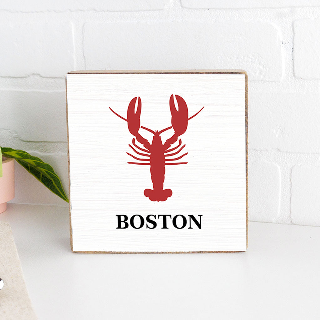 Personalized Lobster Decorative Wooden Block