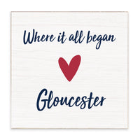 Where It All Began Heart Personalized Block Sign