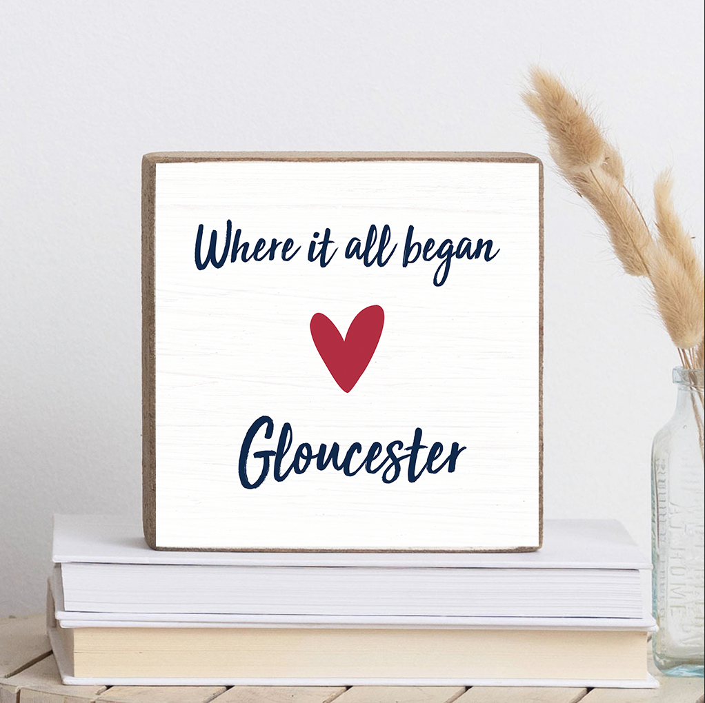 Personalized Where it all Began Decorative Wooden Block