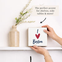 I Love Personalized Block Sign