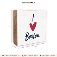 I Love Personalized Block Sign