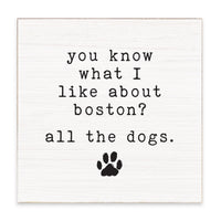 Dogs Personalized Block Sign