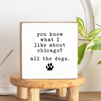 Dogs Personalized Block Sign