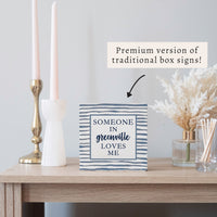 Someone Loves Me Personalized Block Sign