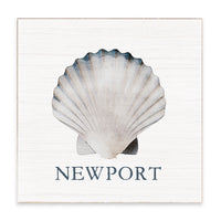 Watercolor Shell Personalized Block Sign