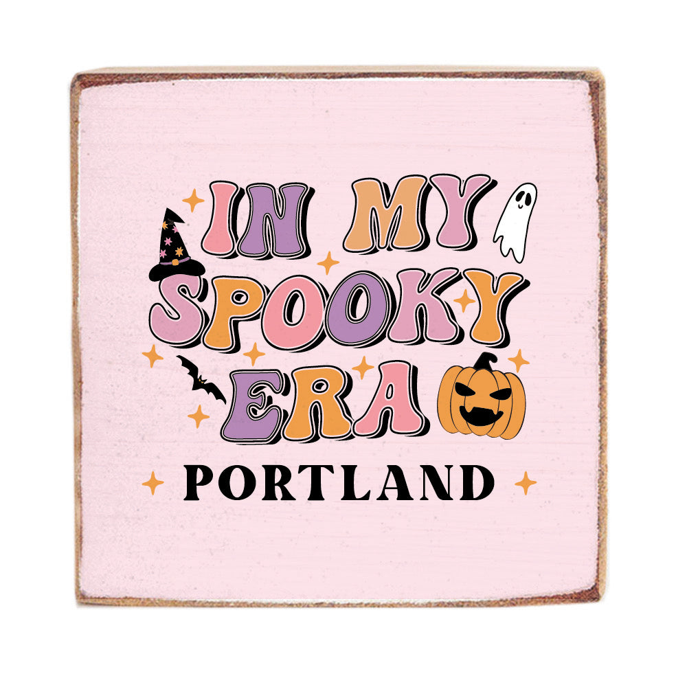 In My Spooky Era Personalized Wood Block
