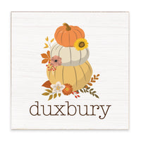 Harvest Pumpkins Personalized Block Sign