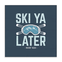 Ski Ya Later Personalized Block Sign