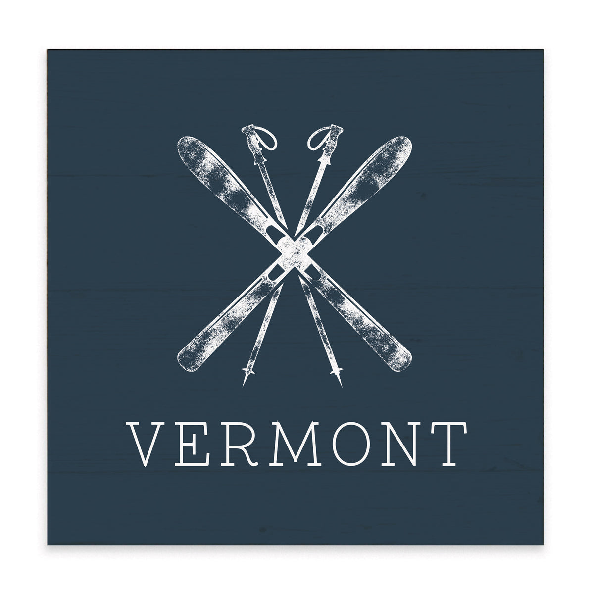 Skis Personalized Block Sign