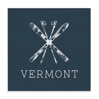 Skis Personalized Block Sign