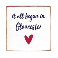 It All Began Personalized Wood Block