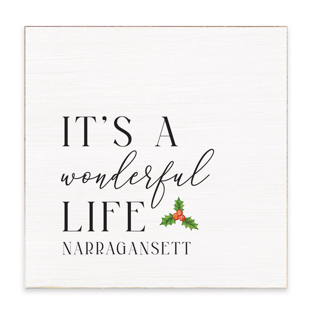 It's a Wonderful Life Personalized Block Sign