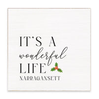 It's a Wonderful Life Personalized Block Sign