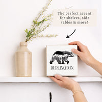 Mountains Bear Personalized Block Sign