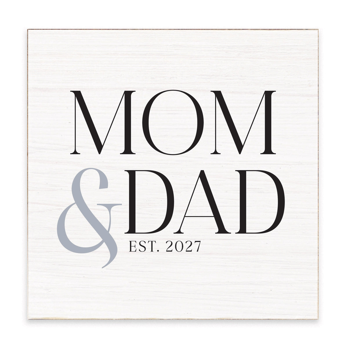 Mom & Dad Personalized Block Sign