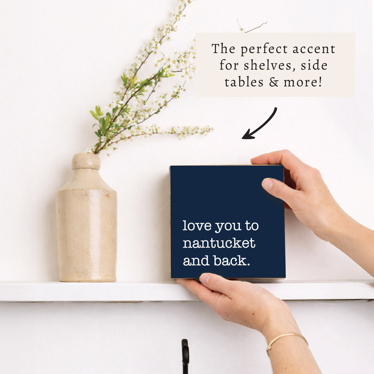 Love You To Personalized Block Sign