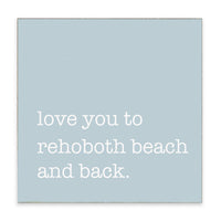 Love You To Personalized Block Sign
