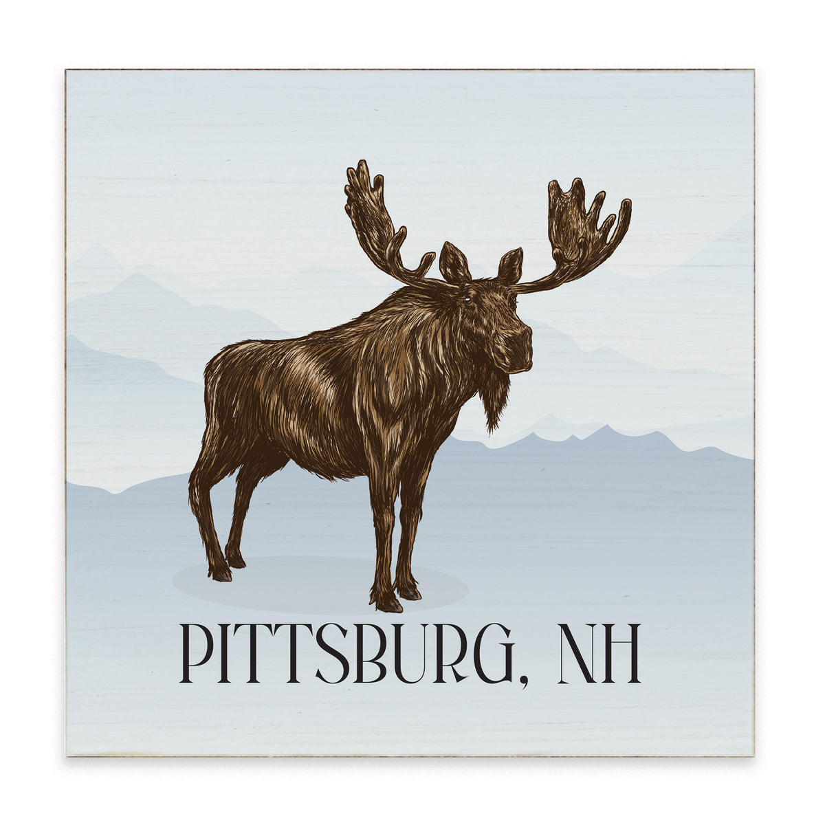 Moose Personalized Block Sign