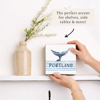 Whale Tail Personalized Block Sign