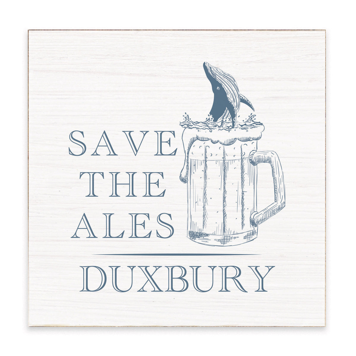 Save The Ales Personalized Block Sign