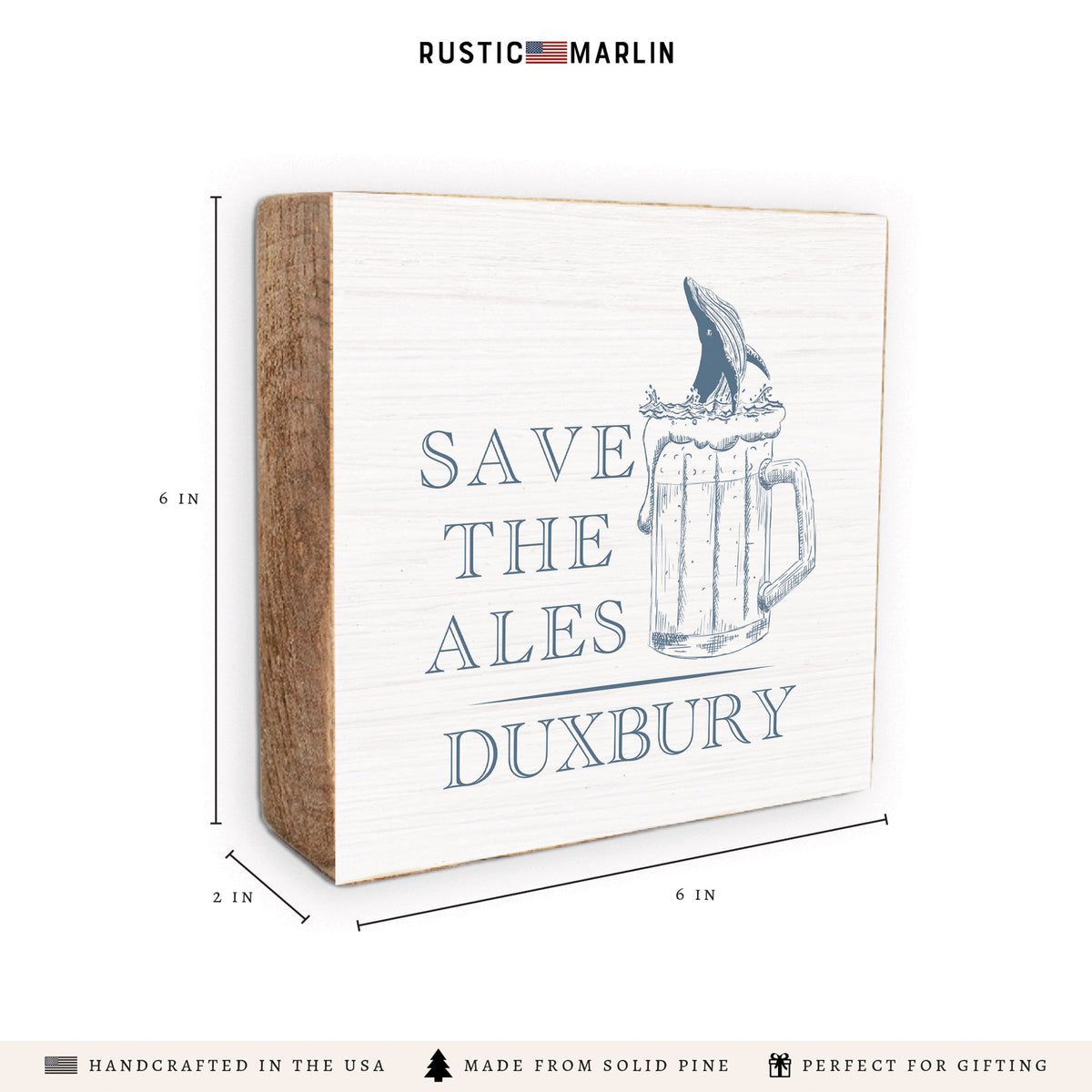 Save The Ales Personalized Block Sign