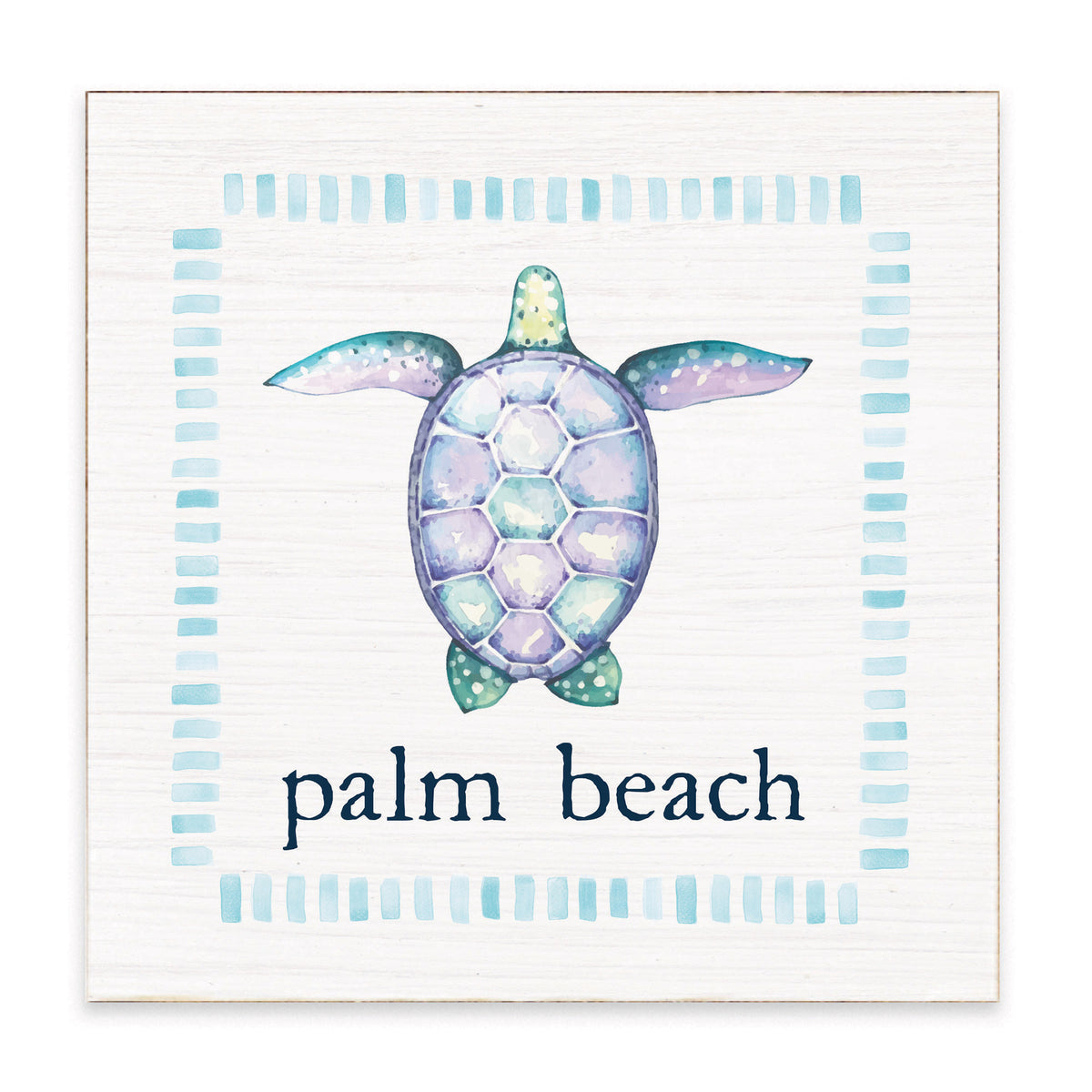 Sea Turtle Personalized Block Sign