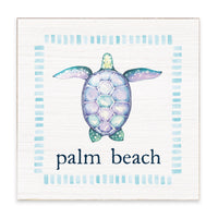 Sea Turtle Personalized Block Sign