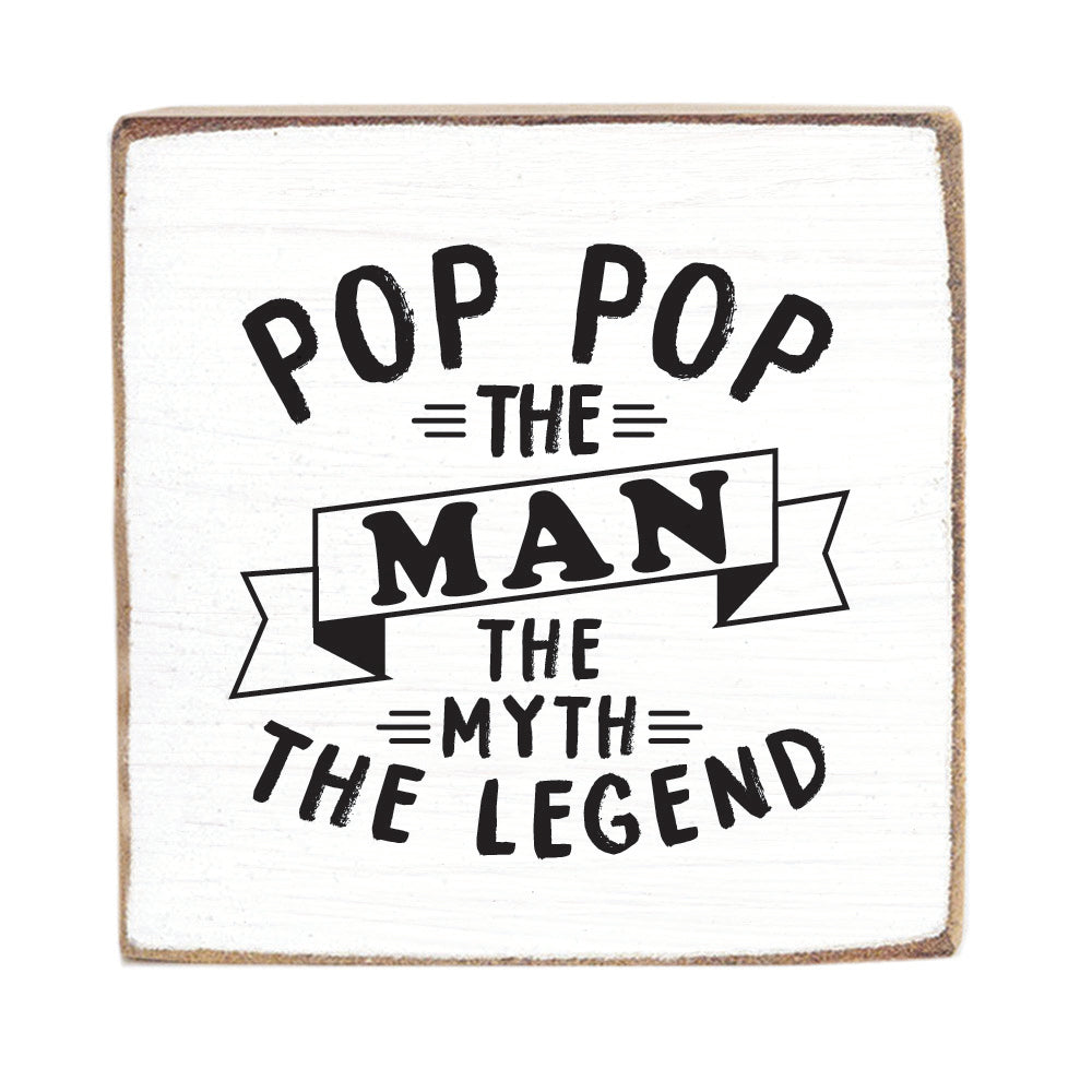 The Man Personlized Square Block Sign