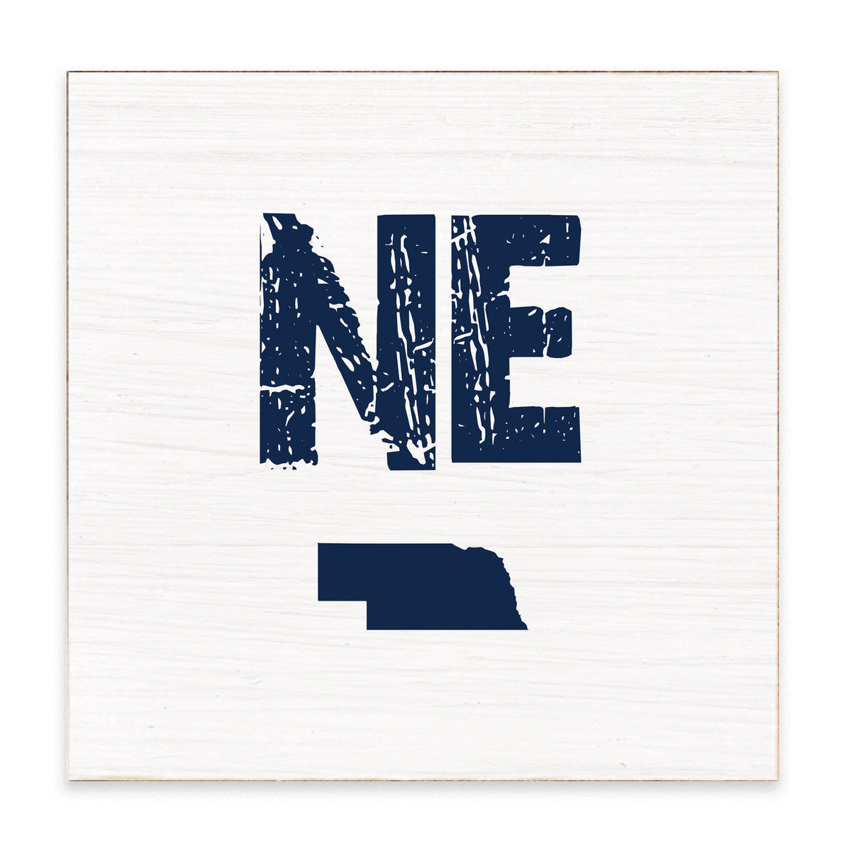 Rustic State Personalized Block Sign