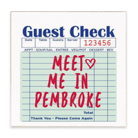 Guest Check Personalized Block Sign