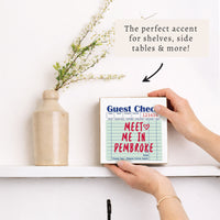 Guest Check Personalized Block Sign